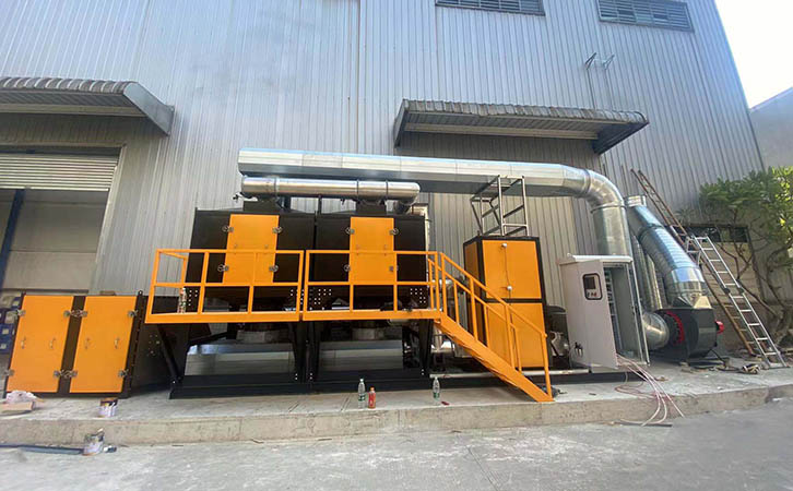 氣旋混動(dòng)塔+催化燃燒設(shè)備組合式VOCS廢氣處理設(shè)備催化燃燒廢氣處理工程