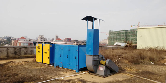 東莞市超越光學(xué)制品有限公司注塑工藝廢氣處理工程案例圖