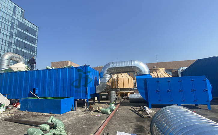 生物法廢氣處理+活性炭吸附器廢氣處理工程案例