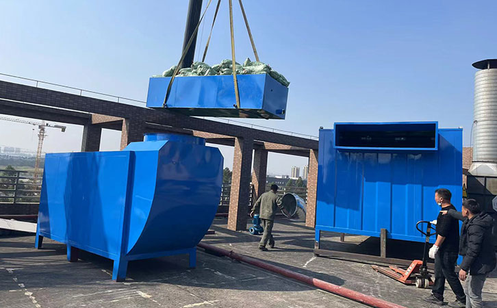 橡膠車間廢氣處理設(shè)備（生物法廢氣處理設(shè)備+活性炭吸附器）