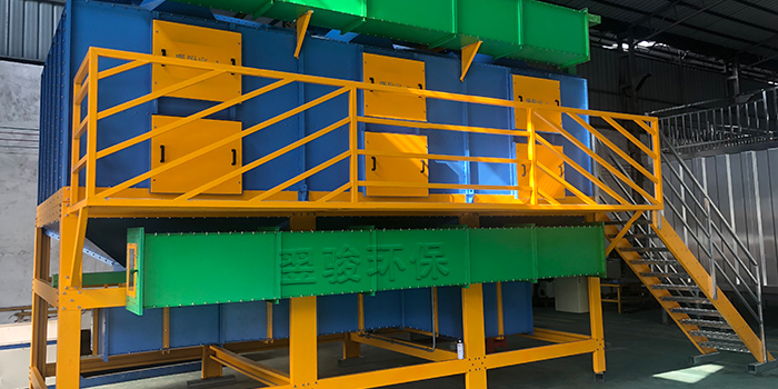 噴涂有機廢氣(高效脫漆塔+RCO)處理工藝