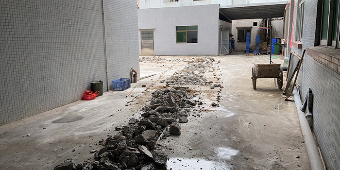 電子廠雨污分流工程施工現(xiàn)場1